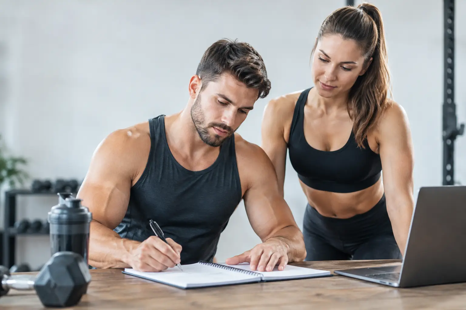 Individueller Trainingsplan für Muskelaufbau