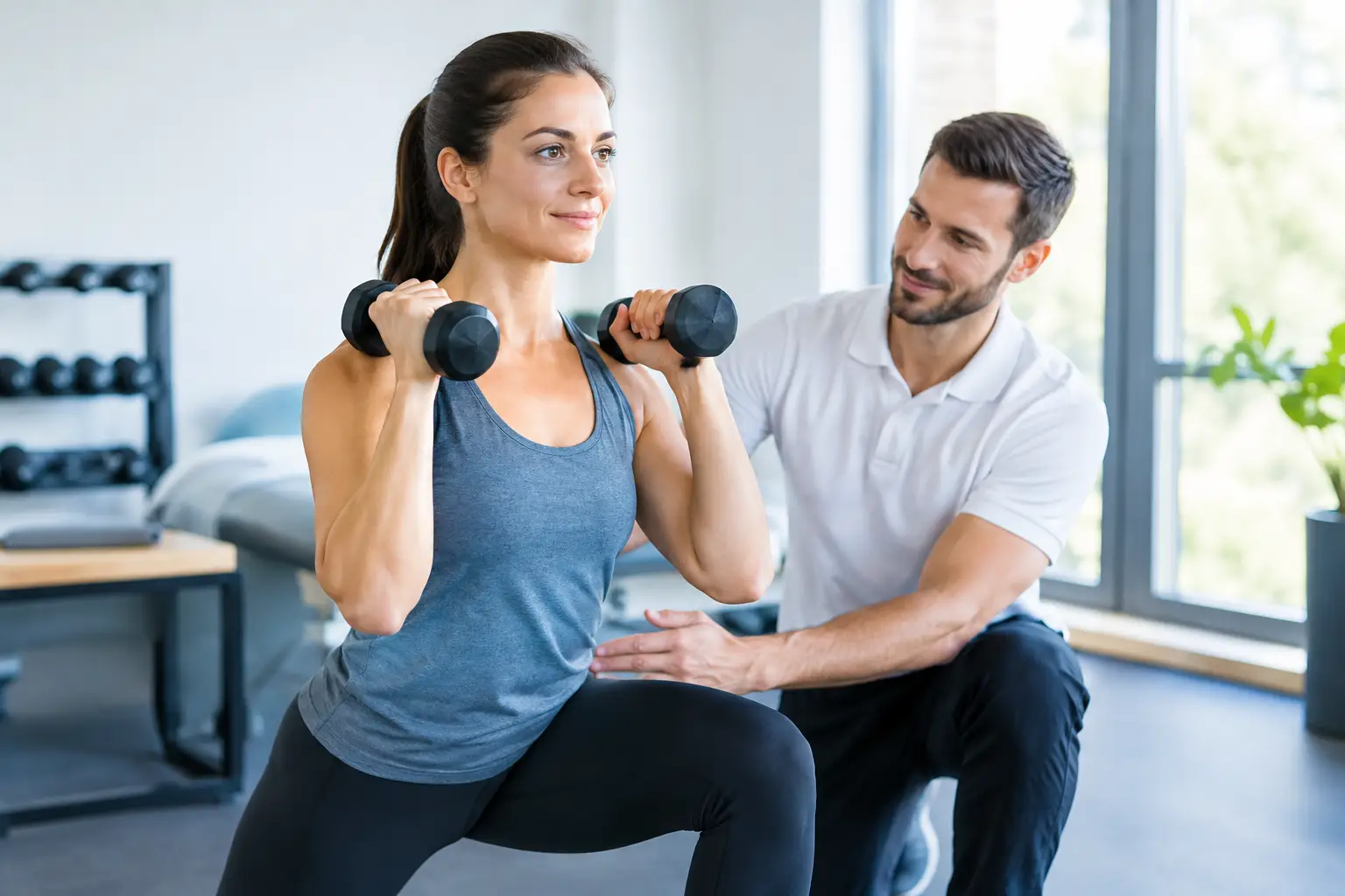 Medizinisches Fitnesstraining, das dich stärkt